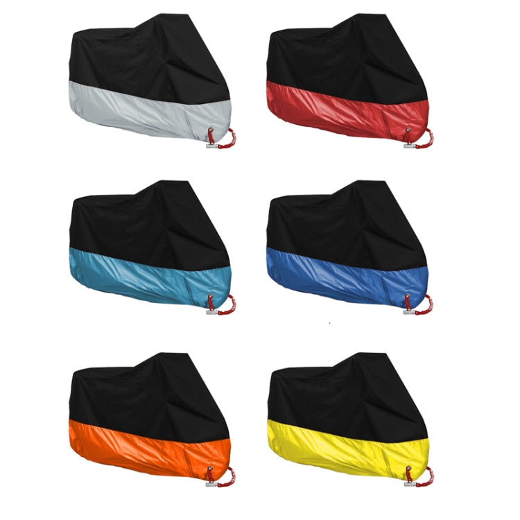 190T Motorcycle Rain Covers Dustproof Rain UV Resistant Dust Prevention Covers, Size: XXL(Black and Green)