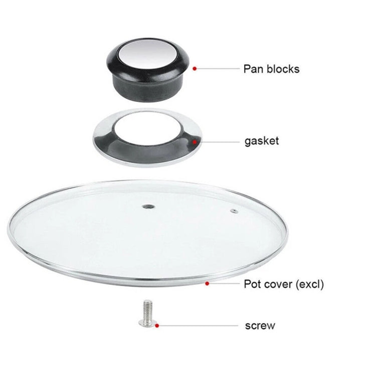 Stainless Steel Lid Handle Plastic Top Bead