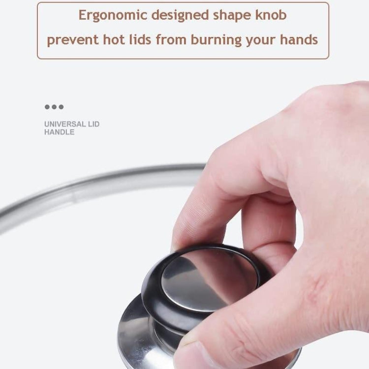 Stainless Steel Lid Handle Plastic Top Bead