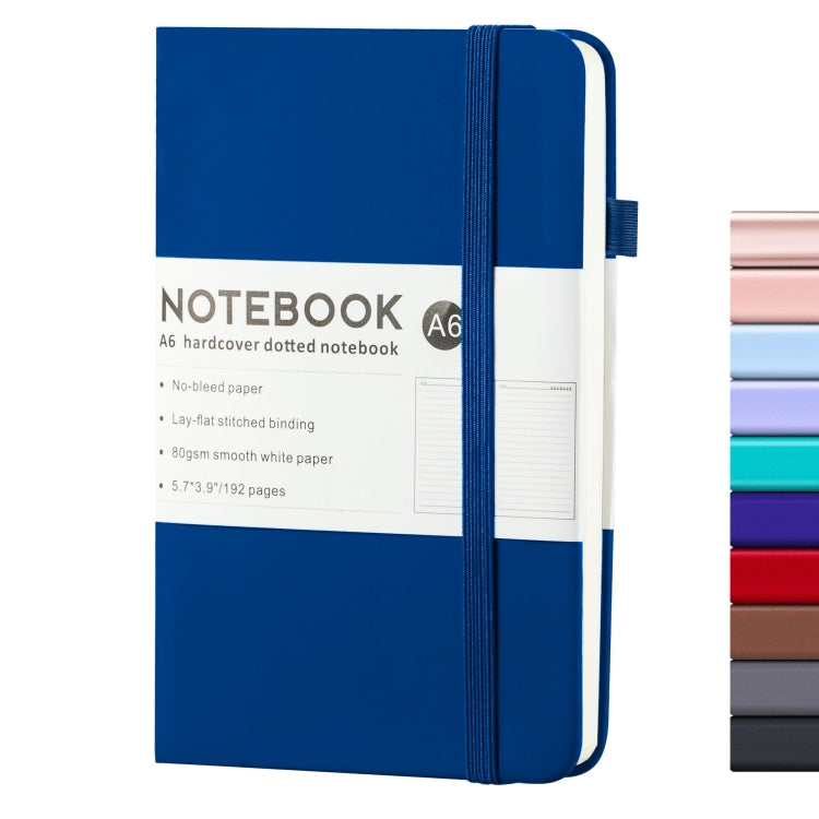 A6 PU Leather Notebook Business Notepad 96 Sheets Inner Pages(Royal Blue)