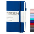 A6 PU Leather Notebook Business Notepad 96 Sheets Inner Pages(Royal Blue)