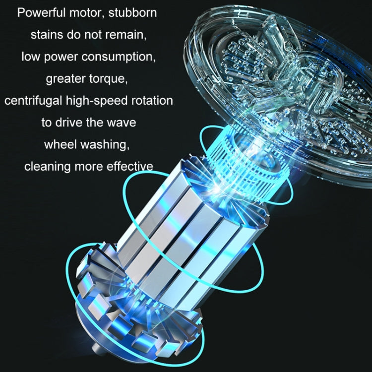4.5L Mini Portable Folding Household Washing Machine Underwear Washer, Color: Lake Blue(UK Plug)