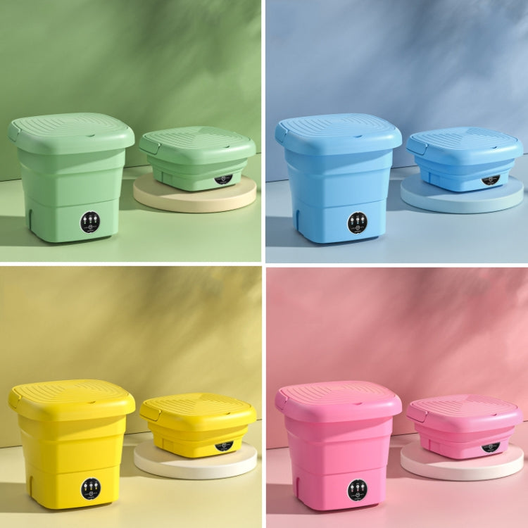 4.5L Mini Portable Folding Household Washing Machine Underwear Washer, Color: Lake Blue(US Plug)