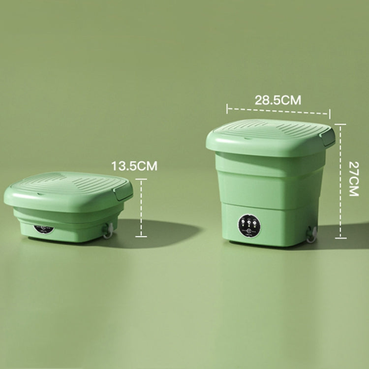 4.5L Mini Portable Folding Household Washing Machine Underwear Washer, Color: Lake Blue(EU Plug)
