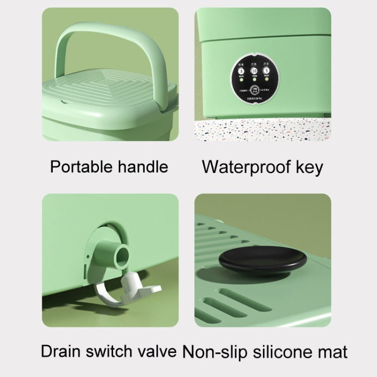 4.5L Mini Portable Folding Household Washing Machine Underwear Washer, Color: Lake Blue(EU Plug)