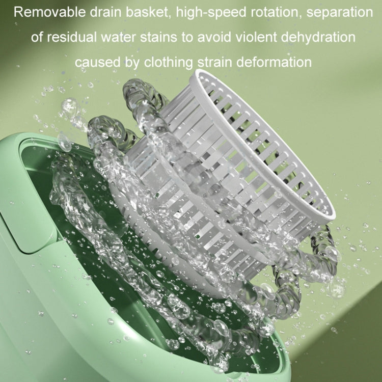 4.5L Mini Portable Folding Household Washing Machine Underwear Washer, Color: Fruit Green(EU Plug)