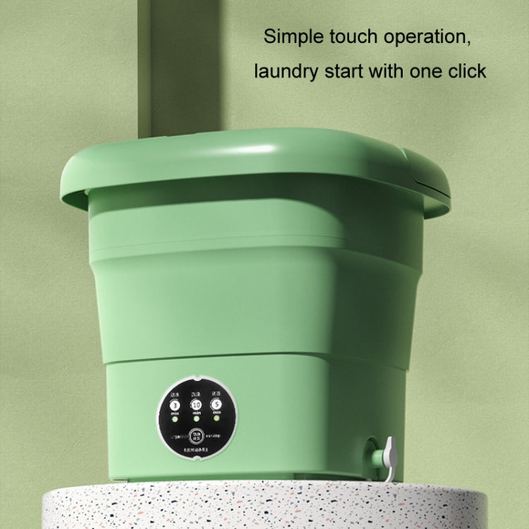 4.5L Mini Portable Folding Household Washing Machine Underwear Washer, Color: Fruit Green(UK Plug)