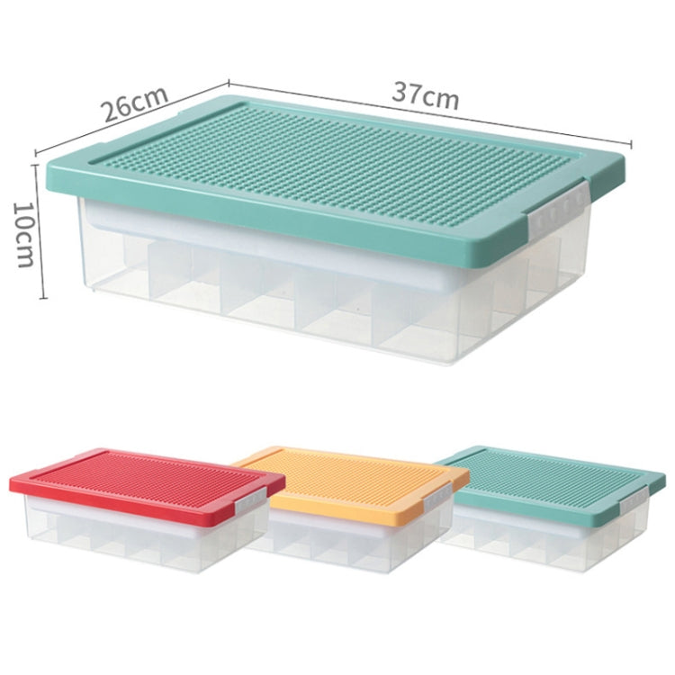 Children Toy Parts Building Blocks Storage Box(Yellow)
