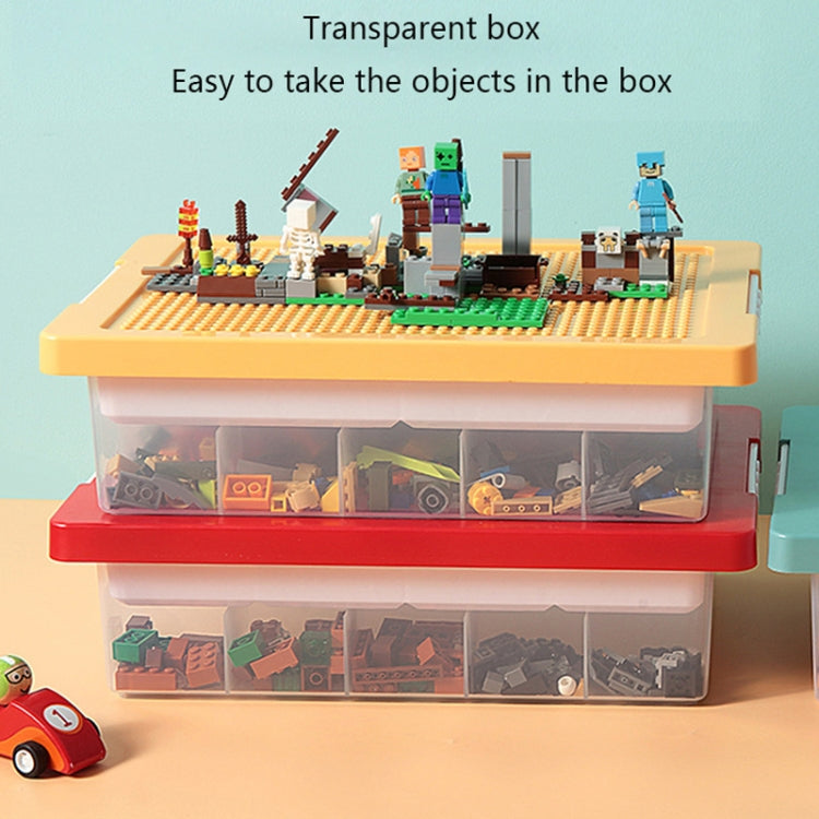 Children Toy Parts Building Blocks Storage Box(Yellow)