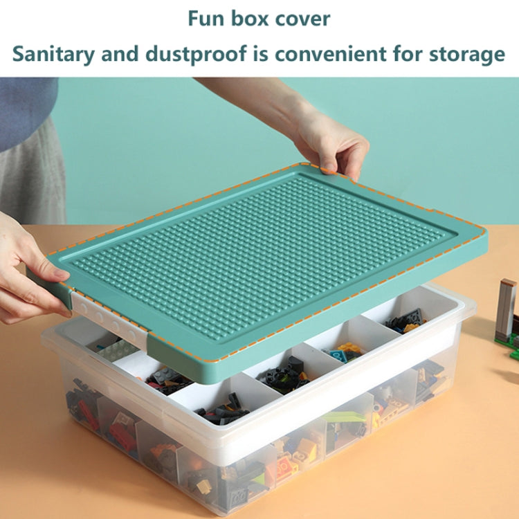 Children Toy Parts Building Blocks Storage Box(Yellow)