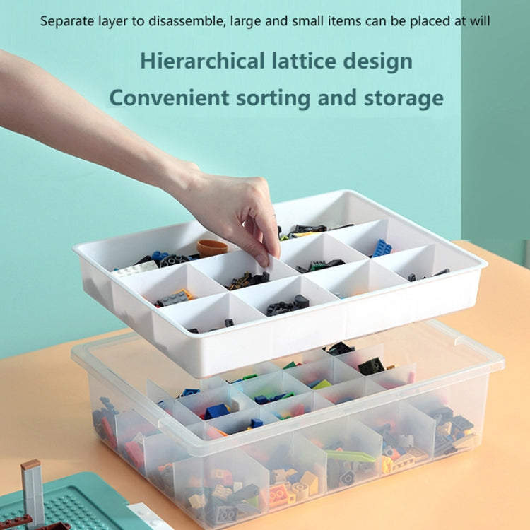Children Toy Parts Building Blocks Storage Box(Yellow)