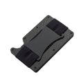 RFID Carbon Fiber Metal Card Holder Multifunctional  Anti-theft Credit Card Box(Black)