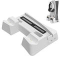 Iplay HBP-351 For Sony PS5 Digital Version Host Cooling Base Bracket Multifunctional Handle Charging Stand(White)
