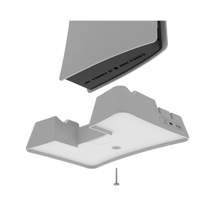 Iplay HBP-351 For Sony PS5 Digital Version Host Cooling Base Bracket Multifunctional Handle Charging Stand(Black)