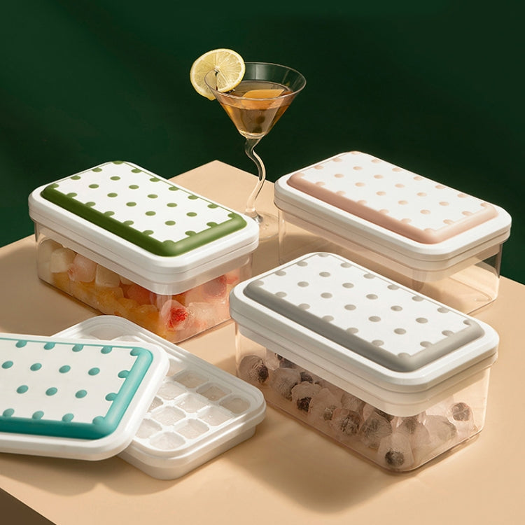 Single Llayer Ice Mold Folding Lid Press Ice Box(Blue)