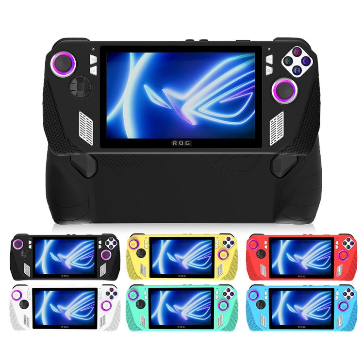 For ASUS Rog Ally Gaming Console Multicolor Silicone Case With 2 Button Caps(Gold)