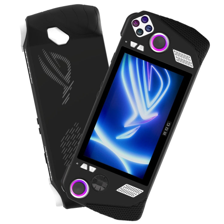 For ASUS Rog Ally Gaming Console Multicolor Silicone Case With 2 Button Caps(Green)