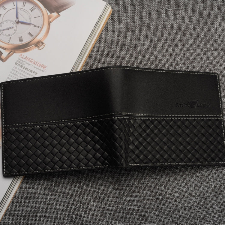 Men Short Wallet Business Coin Purse Card Holder Money Bag(738-1 Horizontal)