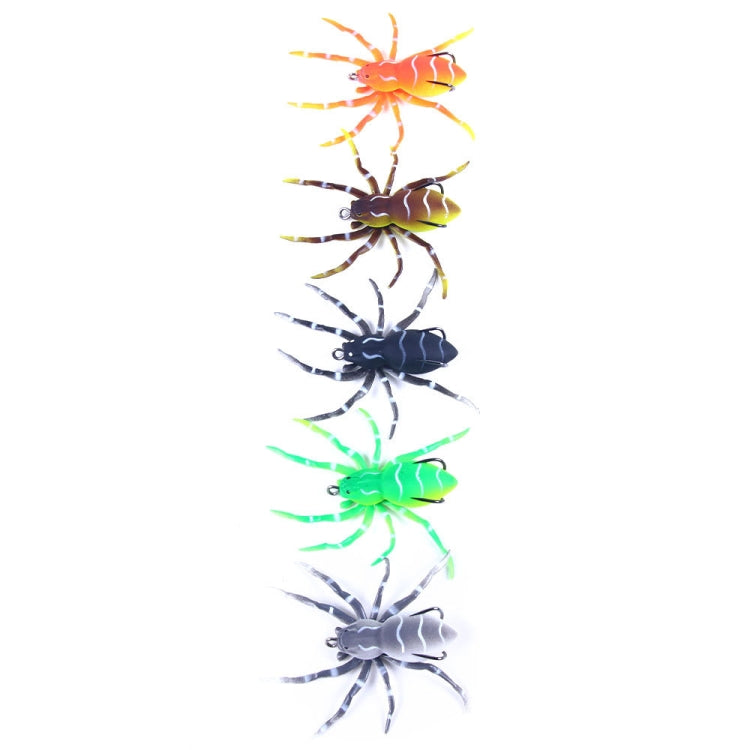 HENGJIA 8cm 7g Lua Spider Soft Bait Bionic Mimic Bait, Color: 5 Colors