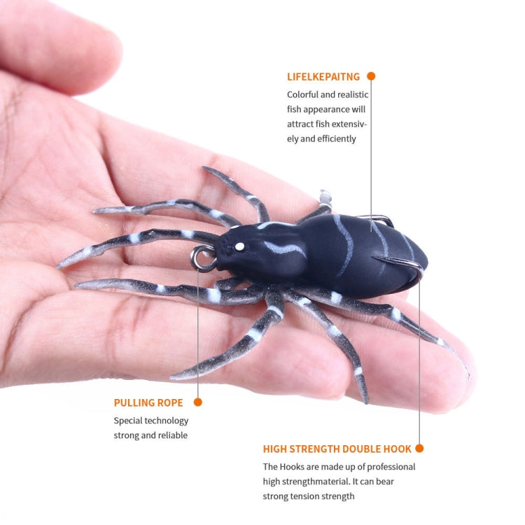 HENGJIA 8cm 7g Lua Spider Soft Bait Bionic Mimic Bait, Color: 4