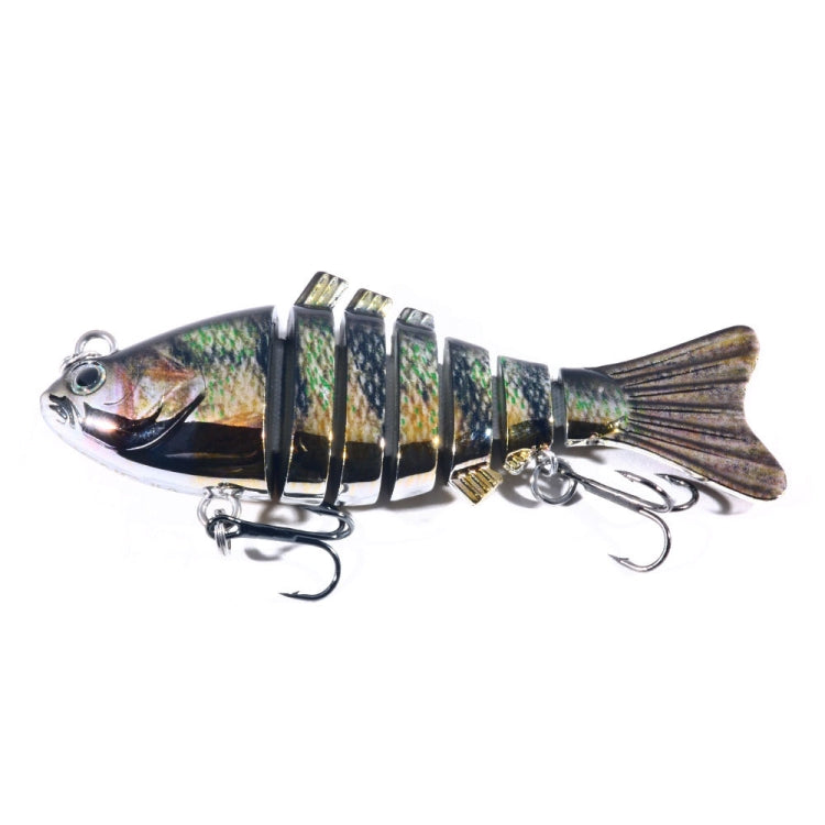 HENGJIA 10cm 24g Bionic Multi-Section Fish Bait Plastic Electroplating Fake Bait(3)