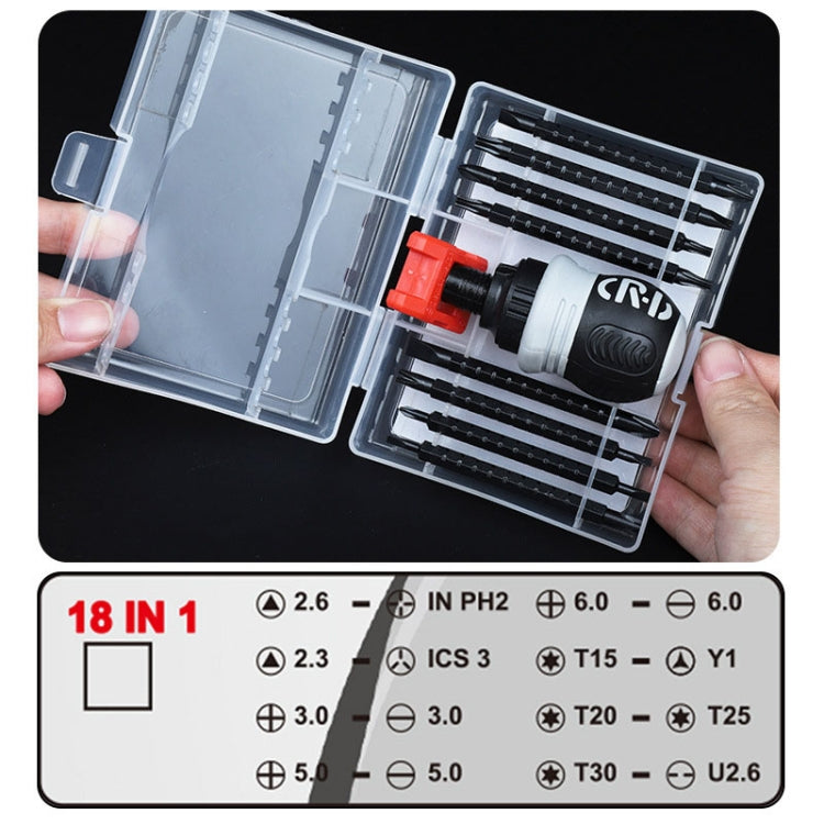 18 In 1 Profiled Screwdrivers Multi-purpose Combination Double Head Spike