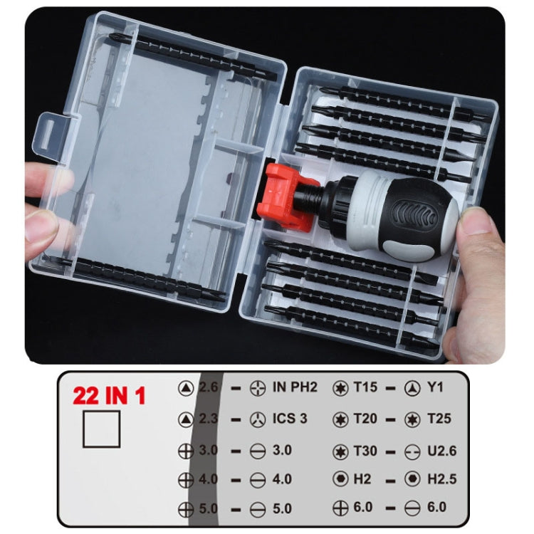 22 In 1 Profiled Screwdrivers Multi-purpose Combination Double Head Spike