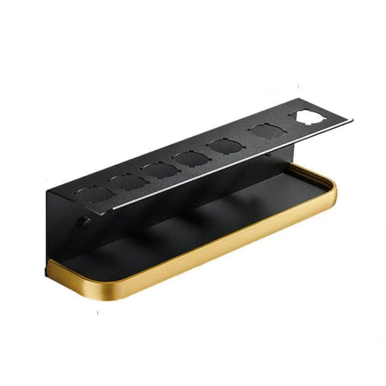 For Dyson Airwrap Wall-Mounted Shelf Storage Rack, Style: B Type Black Gold