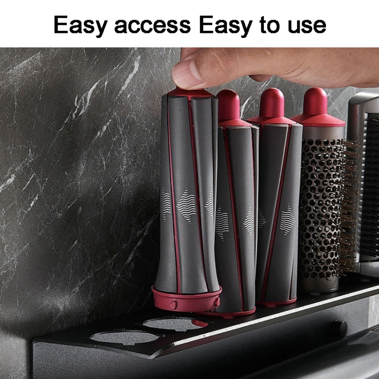 For Dyson Airwrap Wall-Mounted Shelf Storage Rack, Style: B Type Black