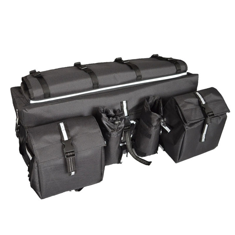 ATV Bag Quad Bike Go Kart Bag Snowmobile Mountain Bike Bag, Color: Black