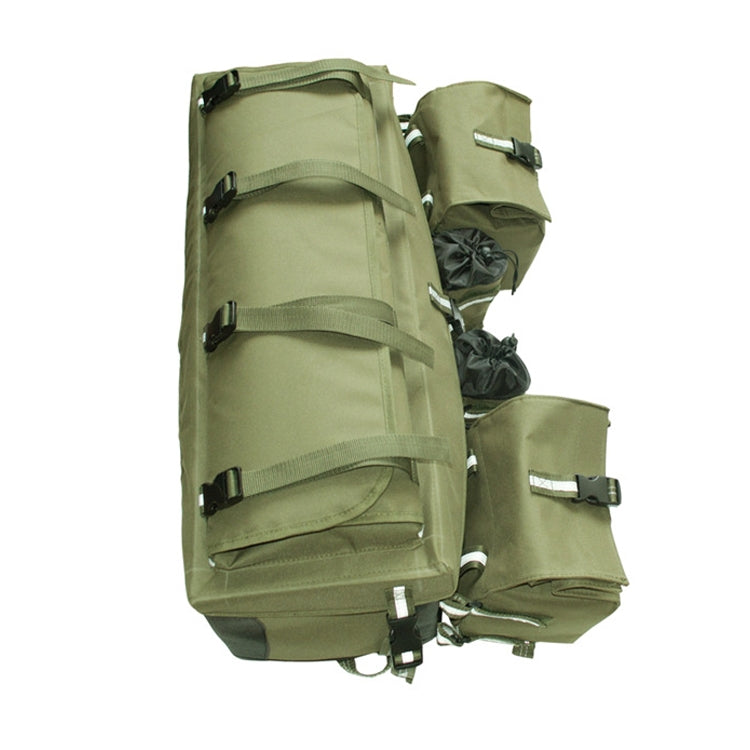 ATV Bag Quad Bike Go Kart Bag Snowmobile Mountain Bike Bag, Color: Army Green