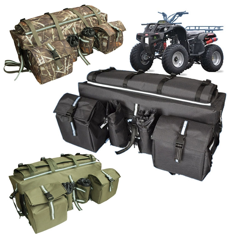 ATV Bag Quad Bike Go Kart Bag Snowmobile Mountain Bike Bag, Color: Black