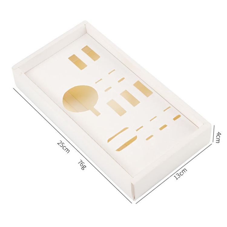 6pcs/set Stainless Steel Cake Knife And Fork Set, Color: Gold With 2-tine Forks