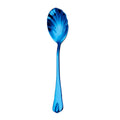 Stainless Steel Water Droplet Shell Spoon Ice Cream Spoon Coffee Mixing Spoon, Color: Blue