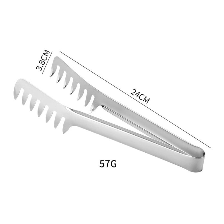 Titanium Plated Stainless Steel Spaghetti Clip Restaurant Food Clamps, Color: Colorful