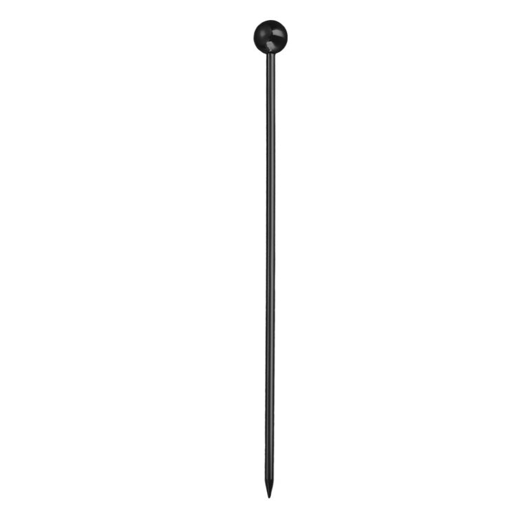 304 Stainless Steel Fruit Needle Dim Sum Decorative Small Sticks, Color: Black