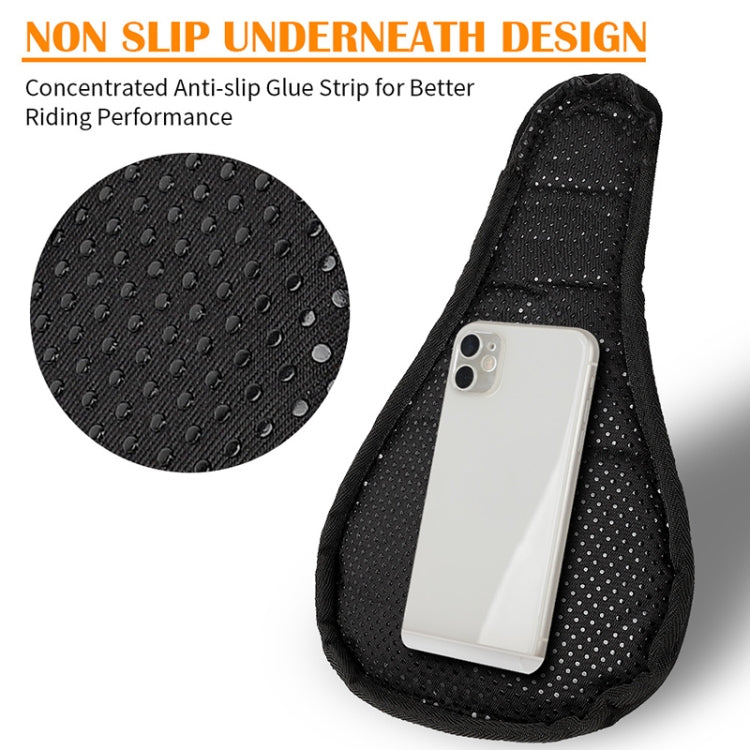 WEST BIKING Bike Cushion Cover Thick Silicone Quick Release Seat Cushion(Black)