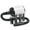 2100W Dog Dryer Stepless Speed Pet Hair Blaster Pet Water Blower 220V UK Plug(Black and White)