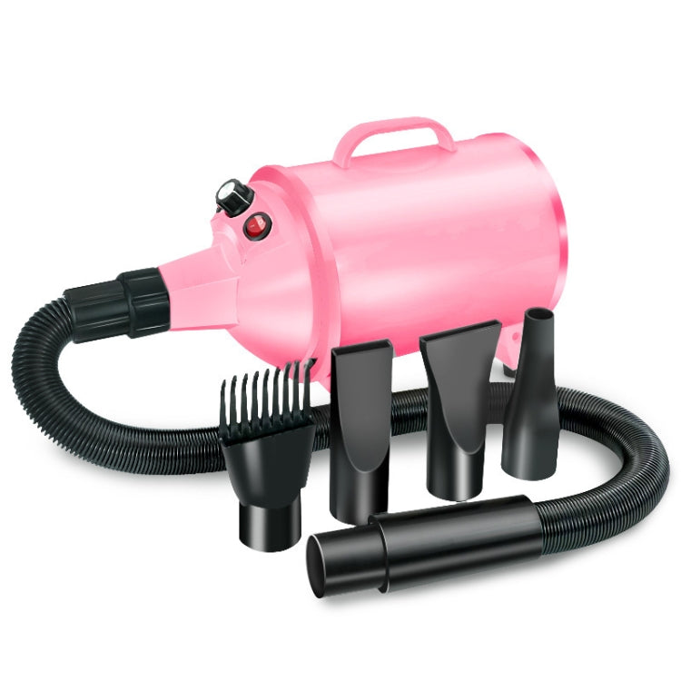 2100W Dog Dryer Stepless Speed Pet Hair Blaster Pet Water Blower 220V AU Plug(Pink)
