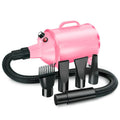 2100W Dog Dryer Stepless Speed Pet Hair Blaster Pet Water Blower 110V US Plug(Pink)