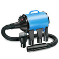 2100W Dog Dryer Stepless Speed Pet Hair Blaster Pet Water Blower 110V US Plug(Black and Blue)