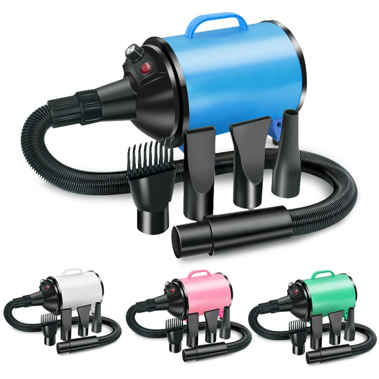 2100W Dog Dryer Stepless Speed Pet Hair Blaster Pet Water Blower 220V AU Plug(Pure White)