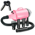 2100W Dog Dryer Stepless Speed Pet Hair Blaster With Vacuum Cleaner 110V US Plug(Pure Pink)