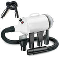 2100W Dog Dryer Stepless Speed Pet Hair Blaster With Vacuum Cleaner 110V US Plug(Pure White)