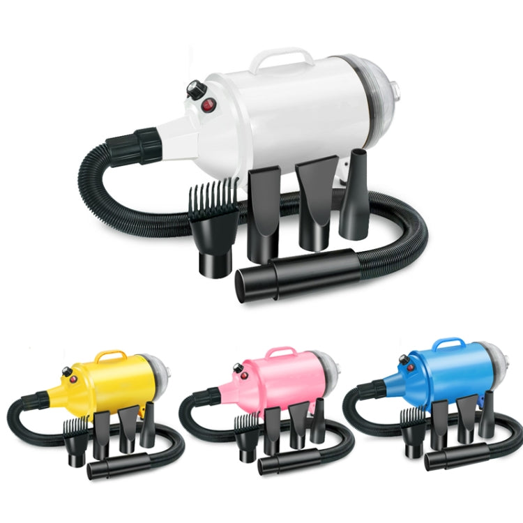2100W Dog Dryer Stepless Speed Pet Hair Blaster With Vacuum Cleaner 220V AU PLug(Pure Black)