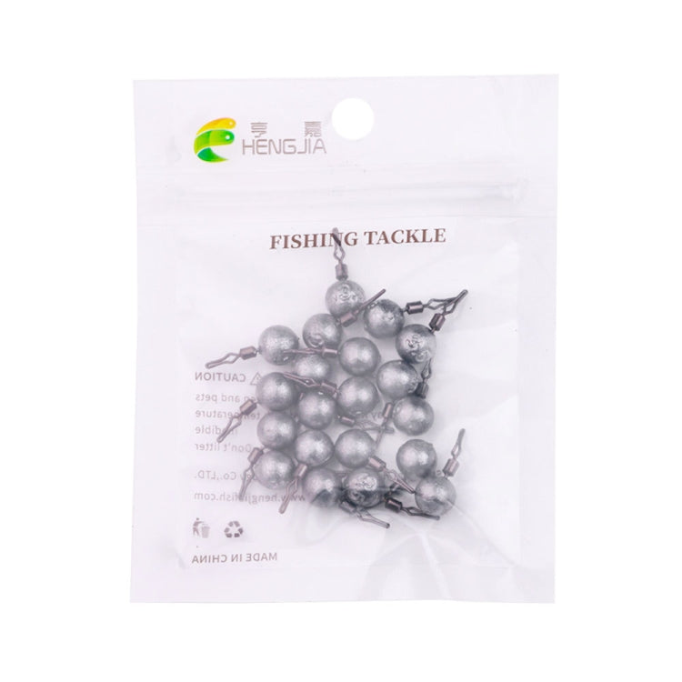 HENGJIA 20pcs/bag 3.5g Fishing Lead Pendant Sea Fishing Lua Spherical Spinning Biting Lead Fishing Gear