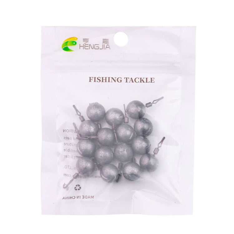 HENGJIA 15pcs/bag 7g Fishing Lead Pendant Sea Fishing Lua Spherical Spinning Biting Lead Fishing Gear