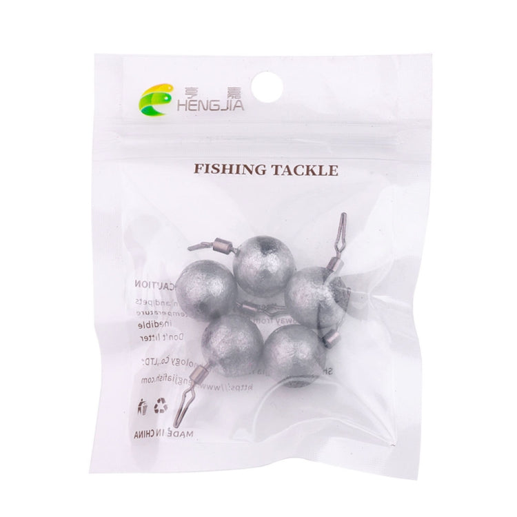 HENGJIA 5pcs/bag 20g Fishing Lead Pendant Sea Fishing Lua Spherical Spinning Biting Lead Fishing Gear