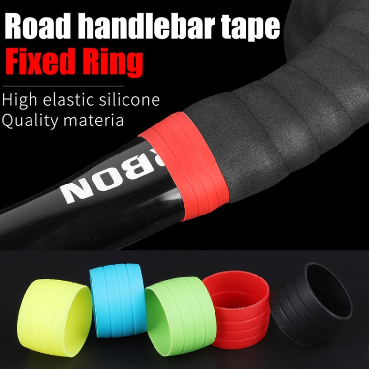 WEST BIKING 2pairs Road Bike Handlebar With Retaining Ring Brake Cable Protector(Red)