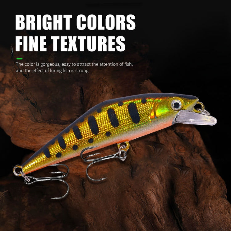 HENGJIA 5.7cm 3.4g Microbe Road Lures Slow Sinking Minnow Fake Bait, Color: 3